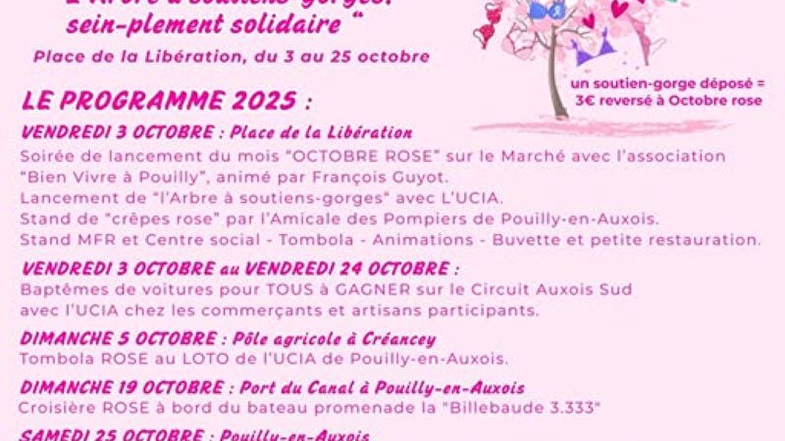 Octobre rose- Pouilly en Auxois