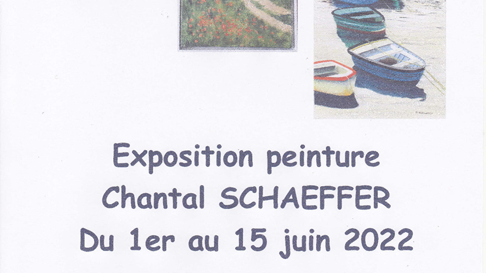 Exposition de peintures de Chantal Schaeffer